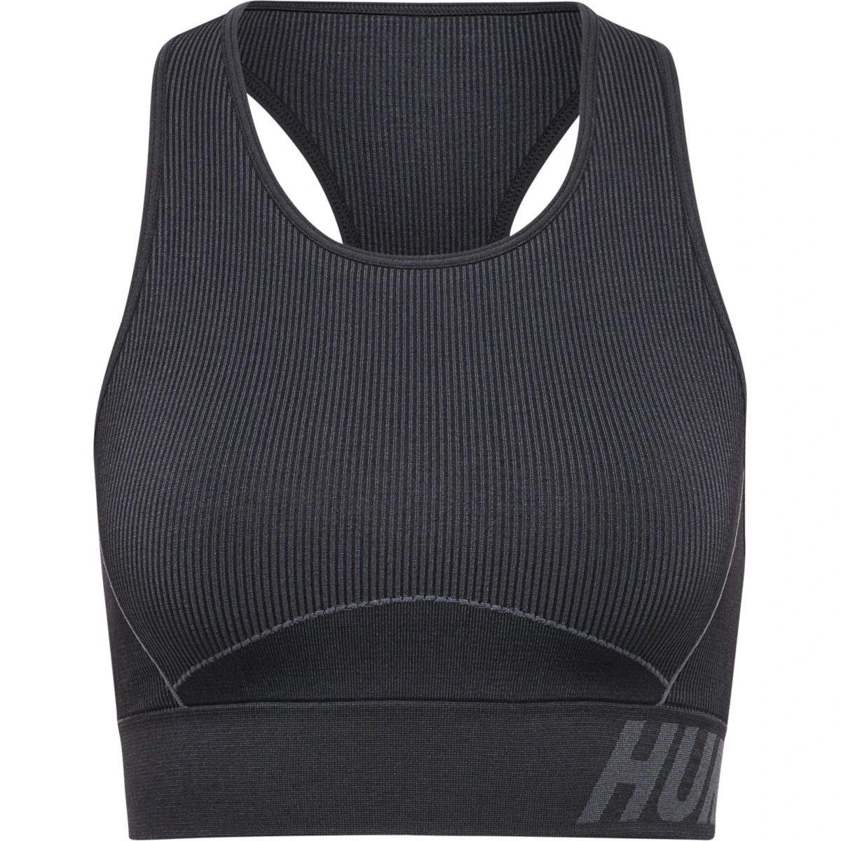 HUMMEL HUMMEL_Damen_BH_hmlTE_CHRISTEL_SEAMLESS_SPORTS_TOP 213753 1038 BLACK/ASPHALT MELANGE