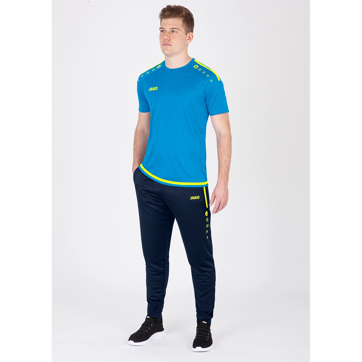 JAKO Kinder_Trainingshose_Active 8495K 89 marine/neongelb