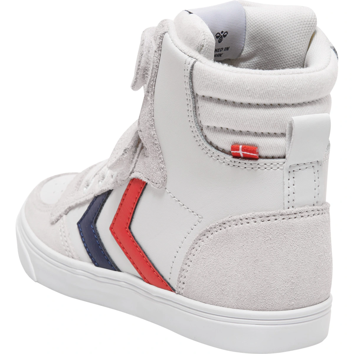 HUMMEL SLIMMER_STADIL_LEATHER_HIGH_JR 204494 9001 WHITE