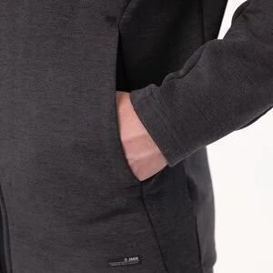 JAKO Herren_Kapuzenjacke_Premium_Basics A4T023HR6829 21 anthrazit meliert