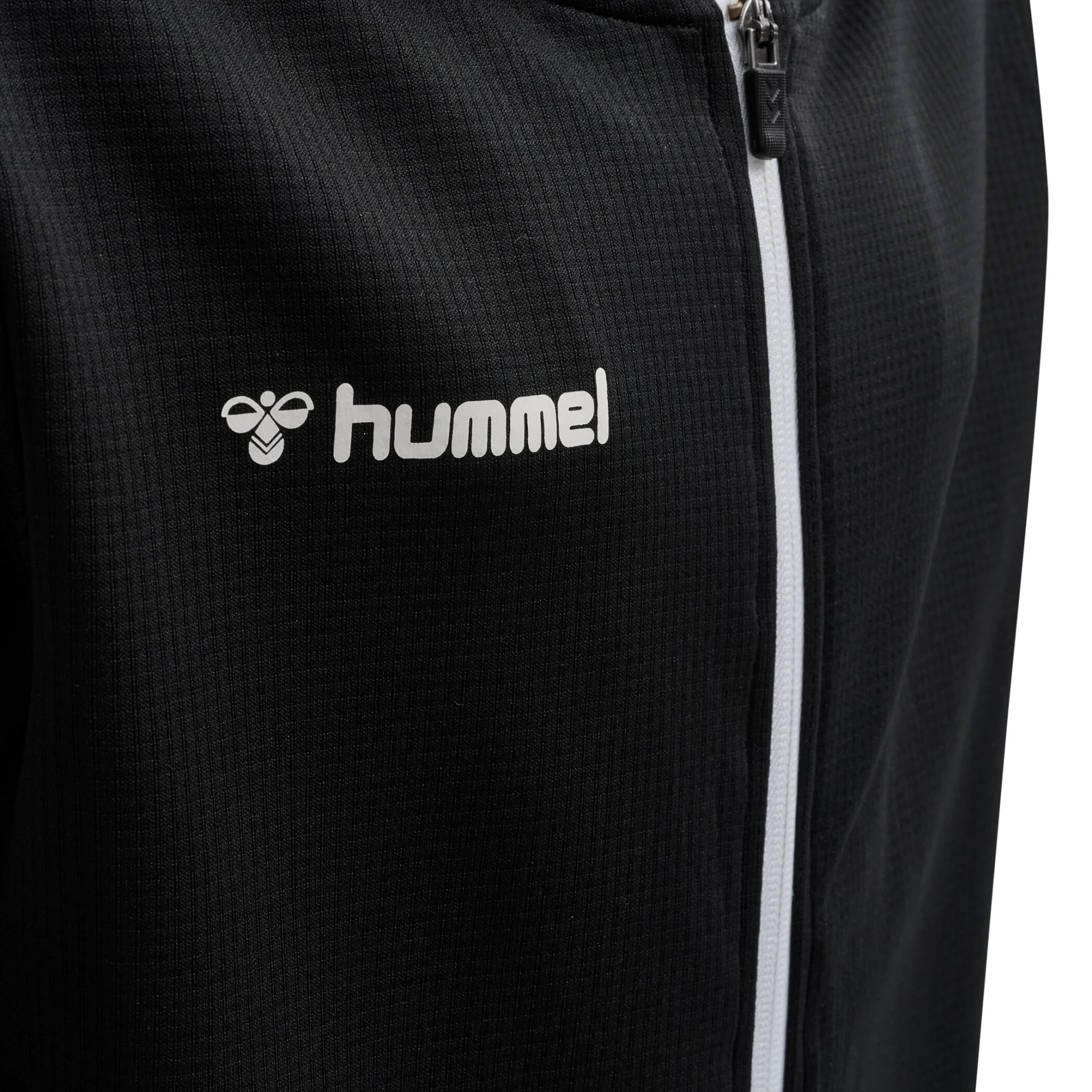 HUMMEL Kinder_Kapuzensweat_hmlAUTHENTIC_KIDS__POLY_ZIP 204938 2114 BLACK/WHITE