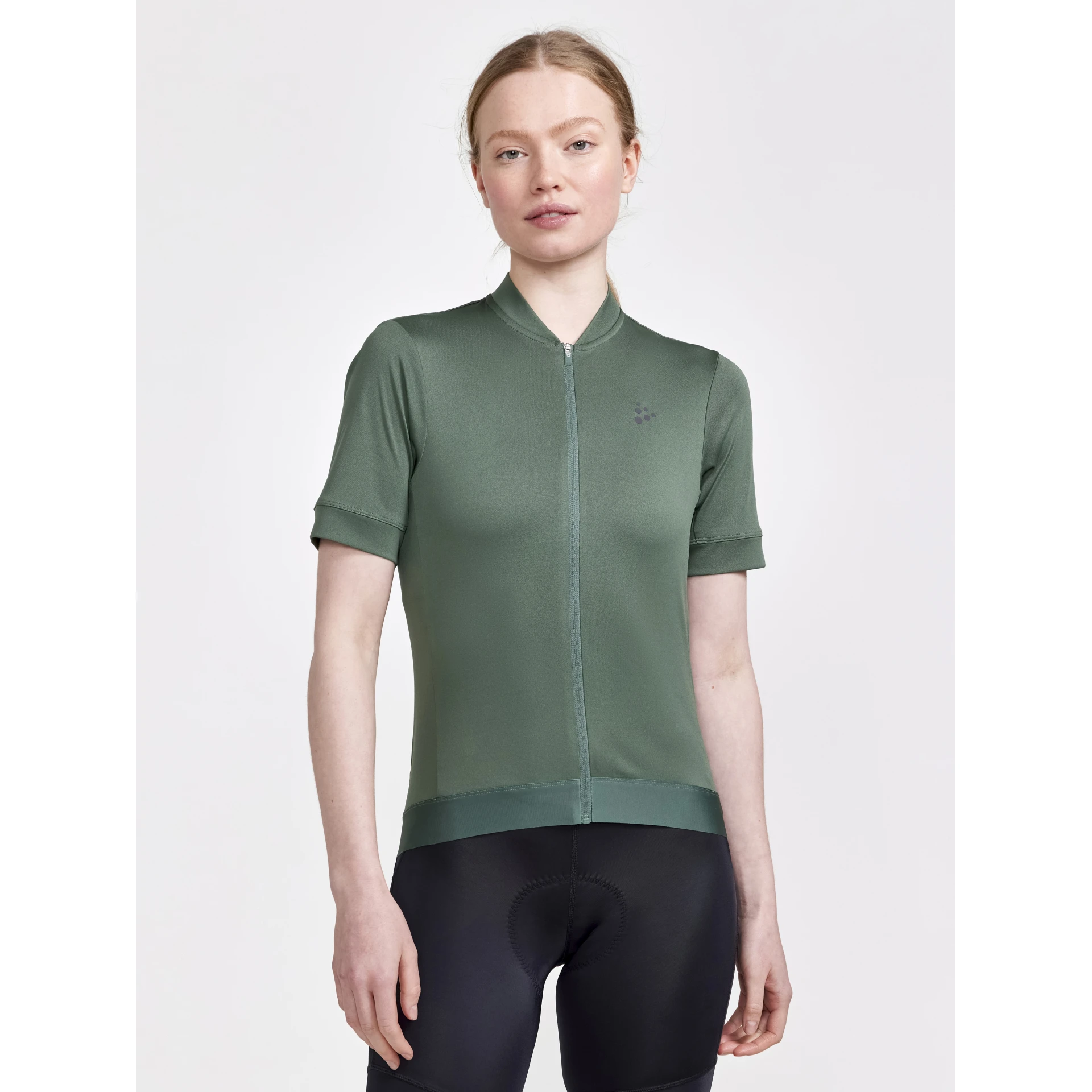 CRAFT CORE_ESSENCE_JERSEY_REGULAR_FIT_W 1913164 687000 MOSS