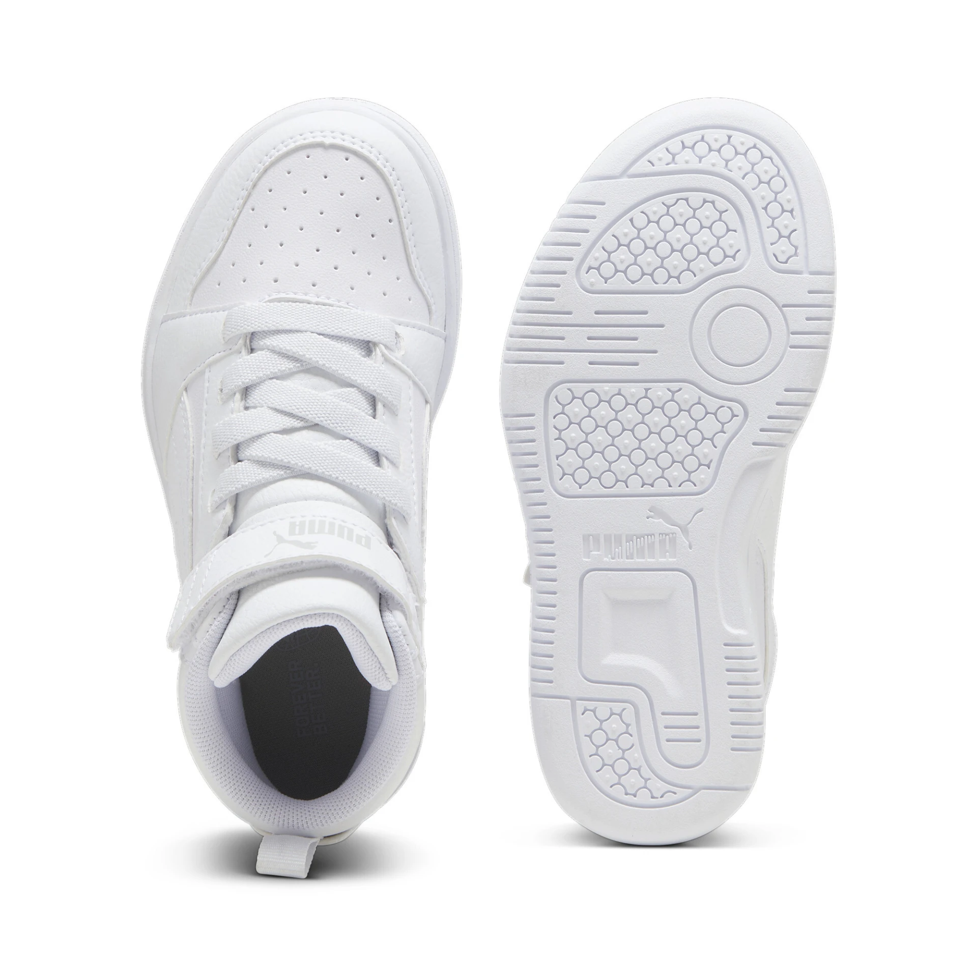 PUMA Puma_Rebound_V6_Mid_AC_plus_PS 393832 005 PUMA WHITE-COOL LIGHT GRAY