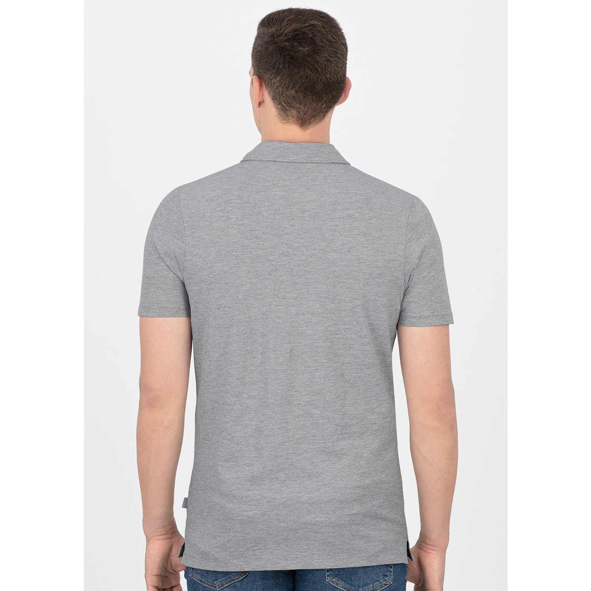 JAKO Polo_Organic_Stretch A4T023DAC6321D 520 hellgrau meliert