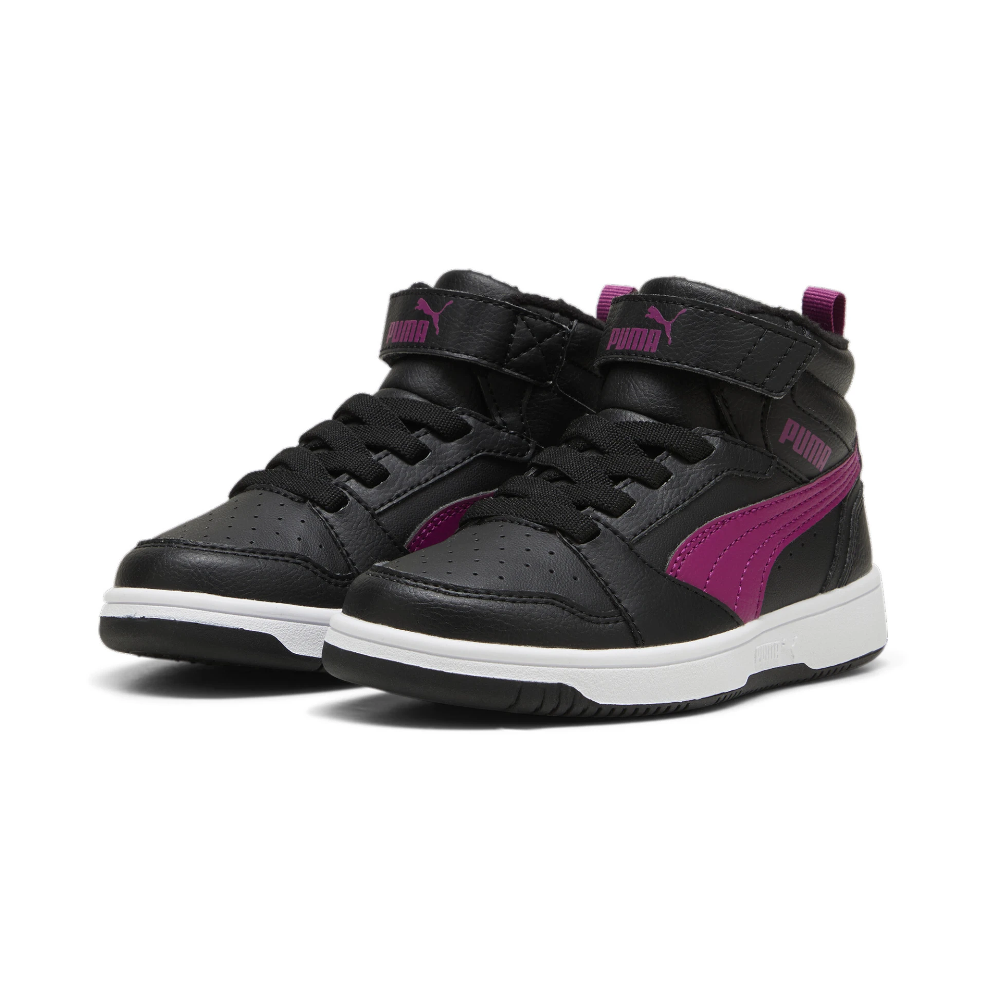 PUMA Puma_Rebound_V6_Mid_WTR_AC_plus_PS 307979 004 PUMA Black-Magenta Gleam-P