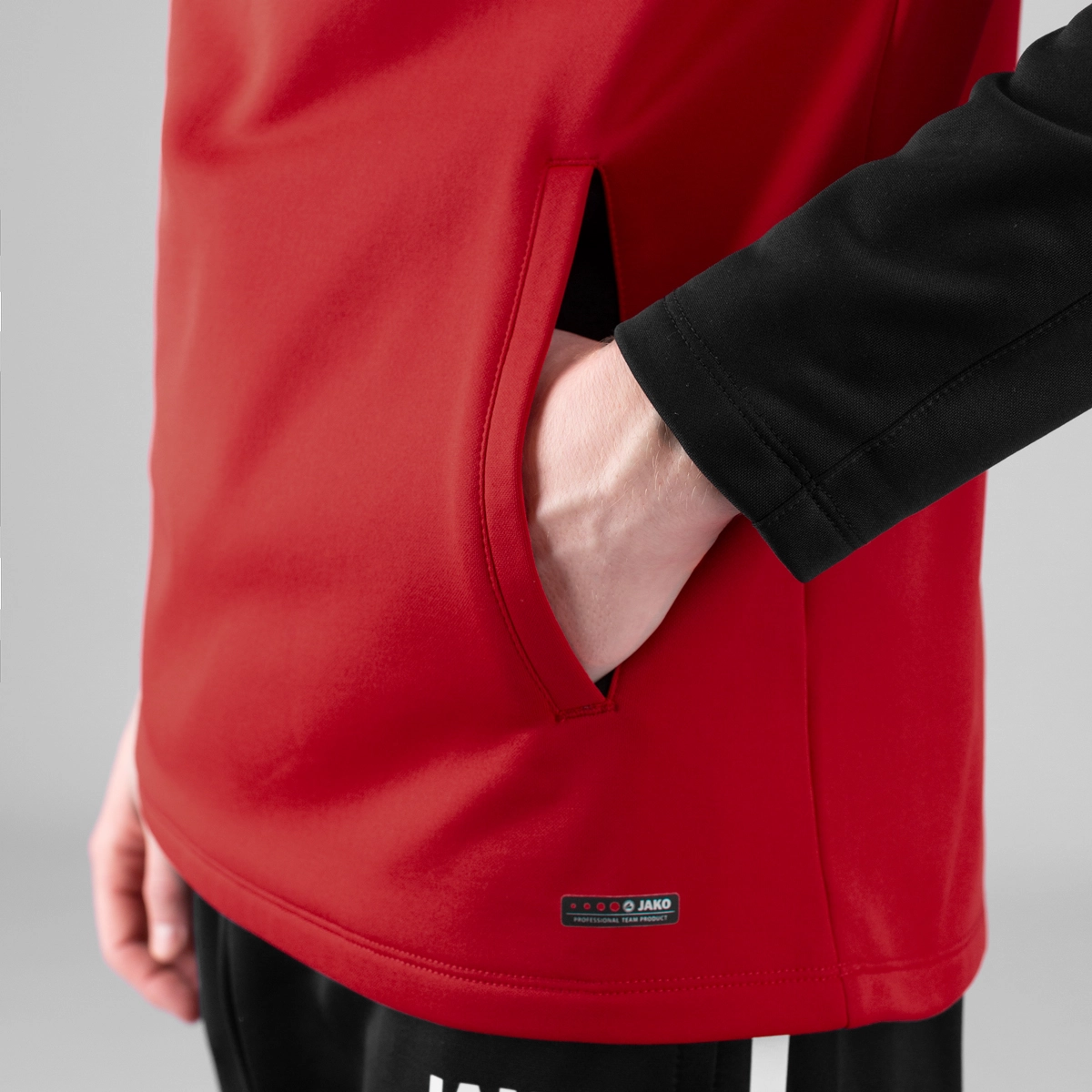 JAKO Kapuzensweat_Performance 6722K 101 rot/schwarz