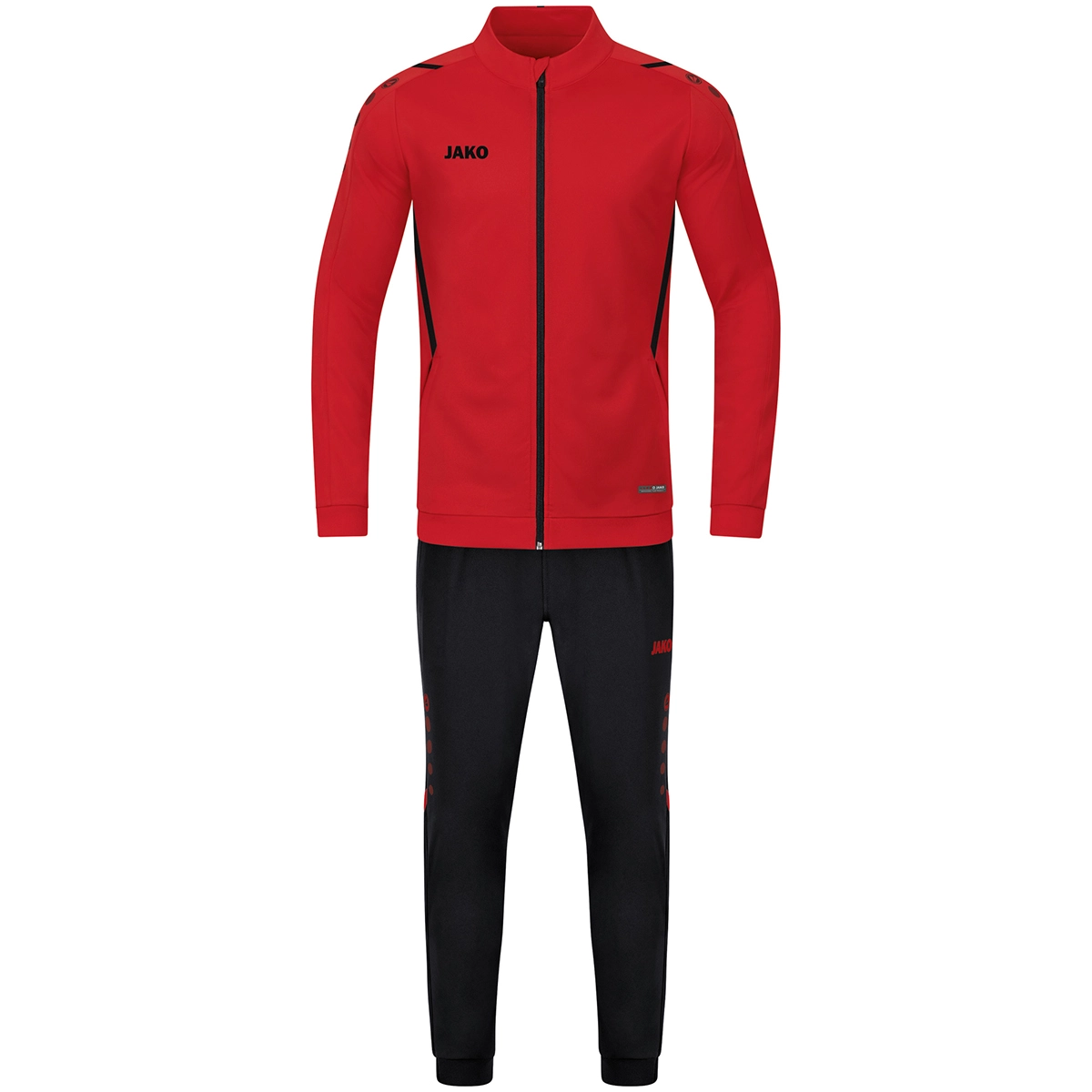 JAKO Trainingsanzug_Polyester_Challenge M9121K 101 rot/schwarz