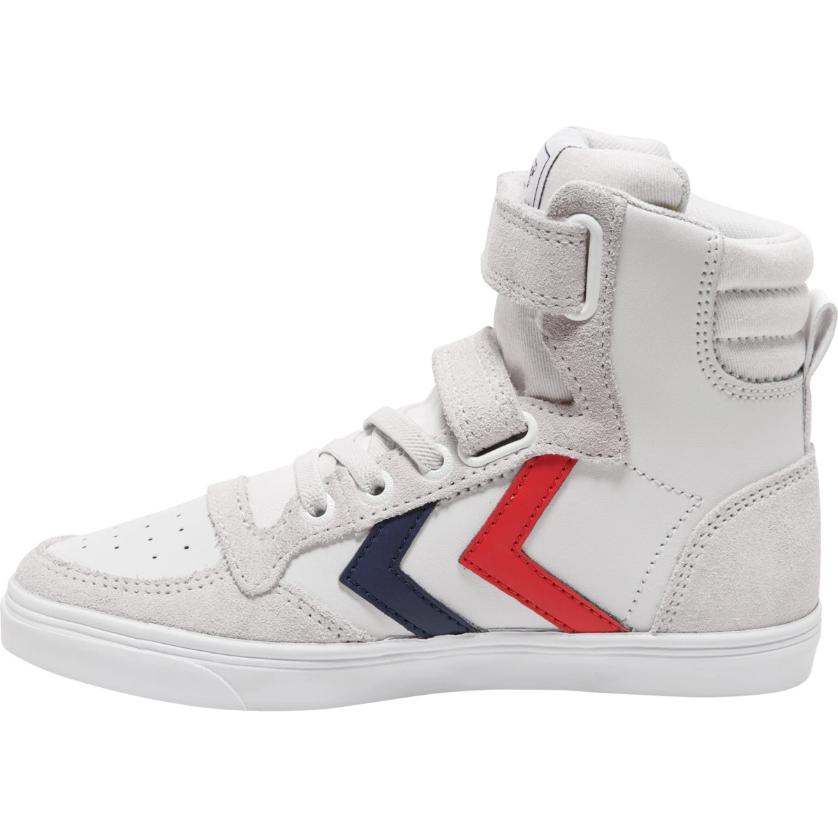 HUMMEL SLIMMER_STADIL_LEATHER_HIGH_JR 204494 9001 WHITE