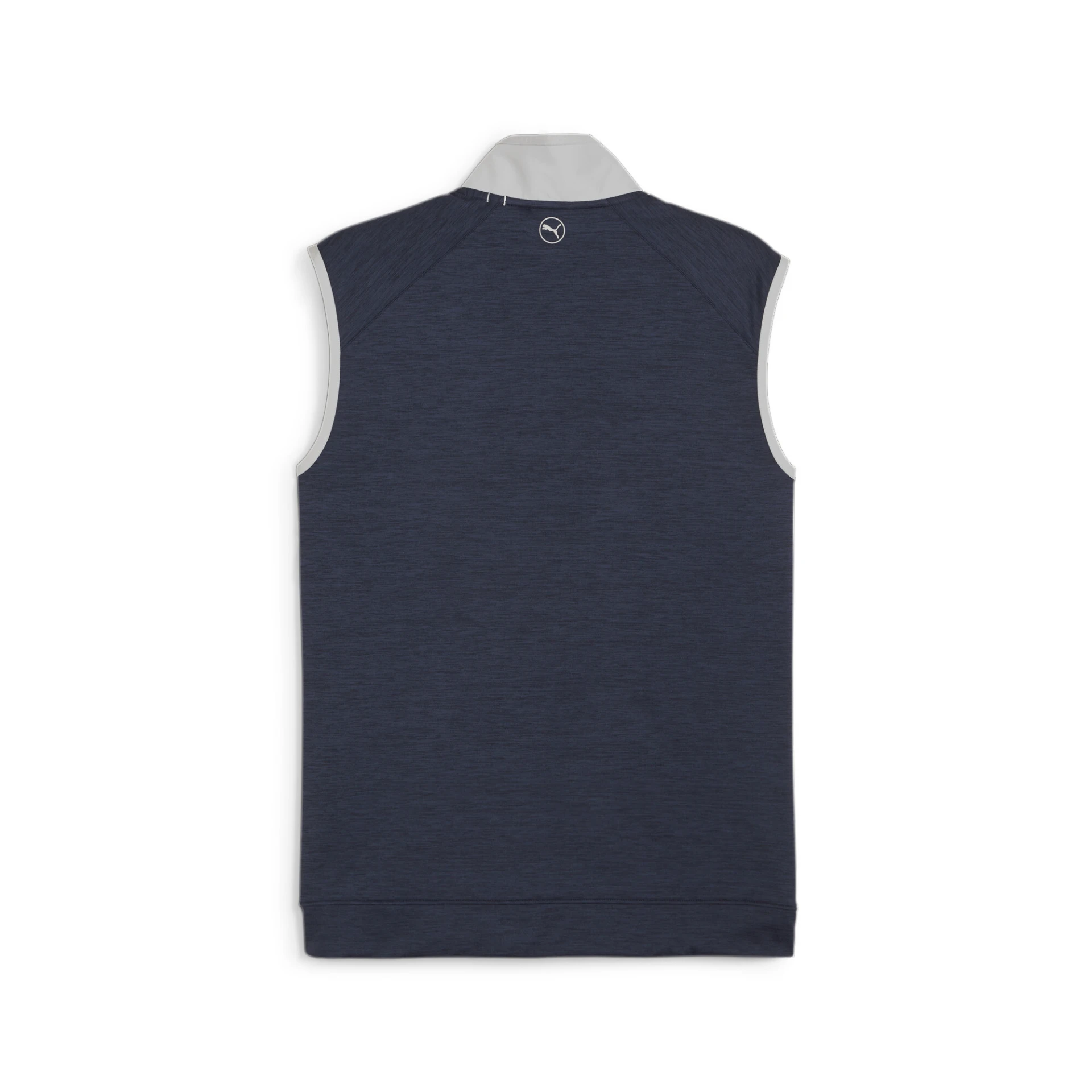 PUMA Cloudspun_Vest 625106 002 Deep Navy Heather-Ash Gray