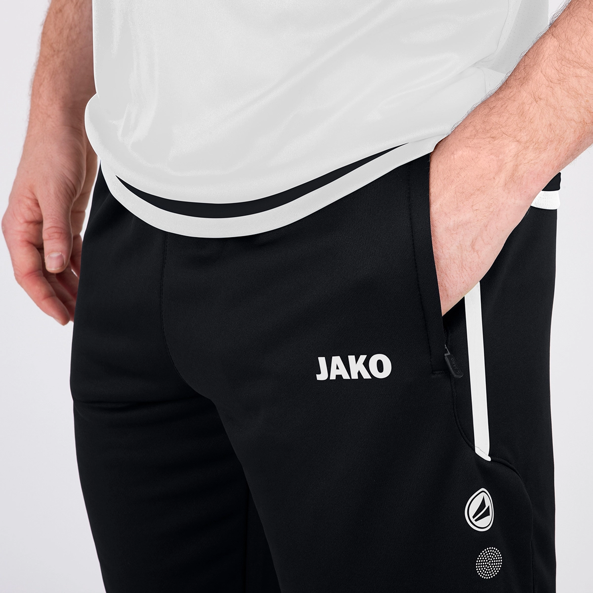 JAKO Fussball___Teamsport_Textil___Hosen_Active_Trainingshose 8495 08 schwarz/weiß