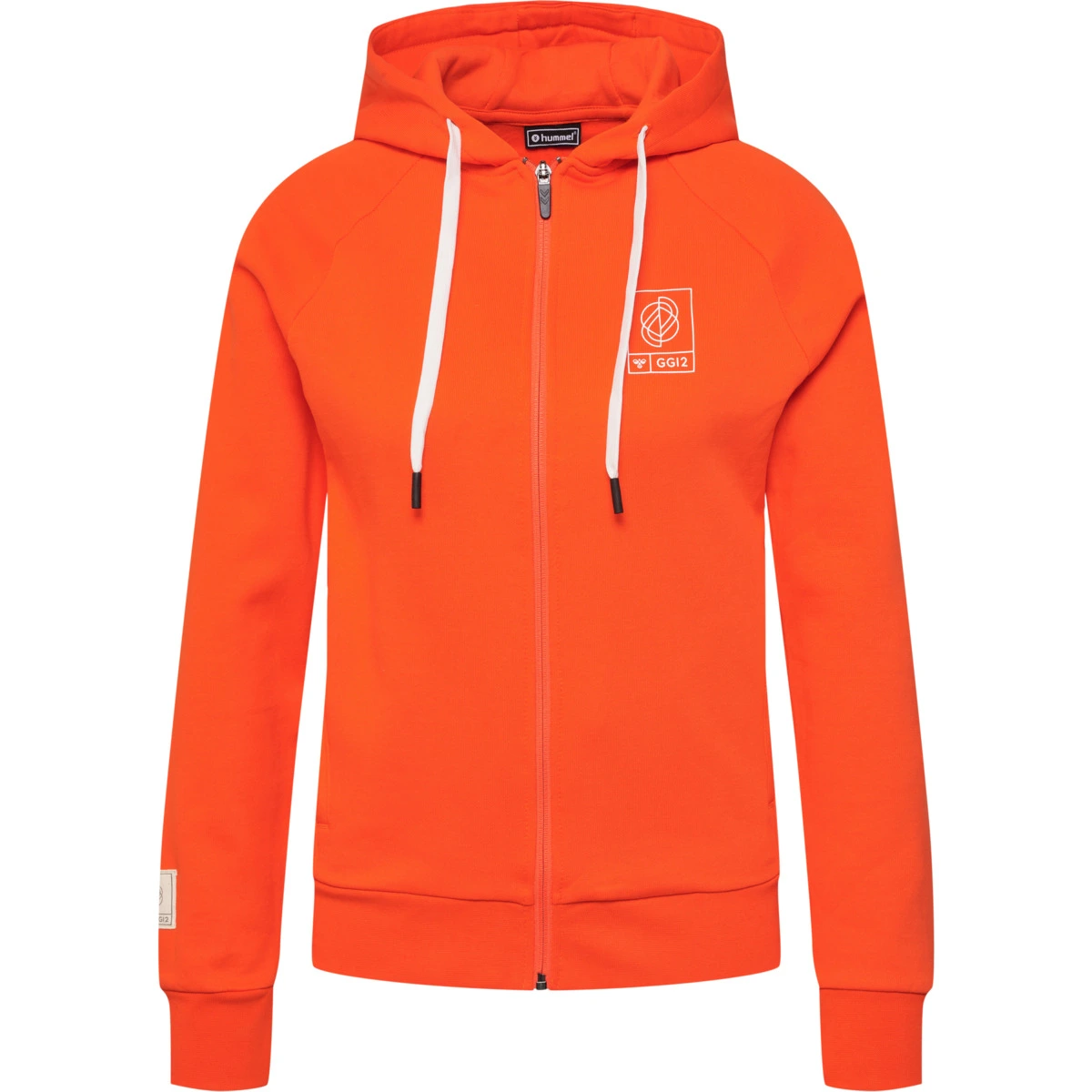 HUMMEL hmlGG12_SWEAT_ZIP_HOODIE_WOMAN 213989 3164 CHERRY TOMATO