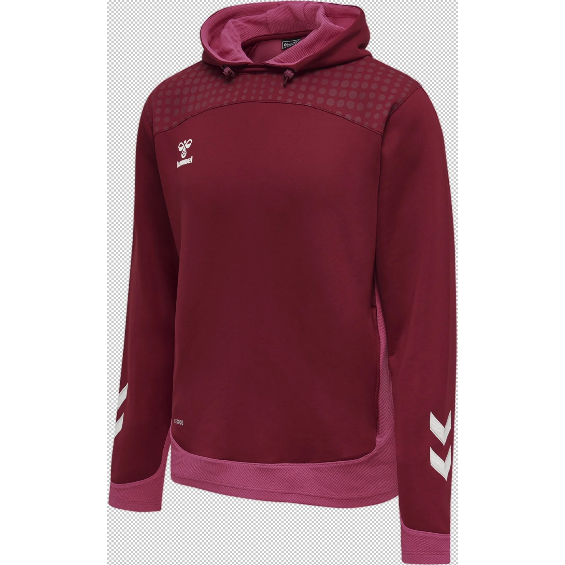HUMMEL Herren_Kapuzensweat_hmlLEAD_POLY 207409 3584 BIKING RED