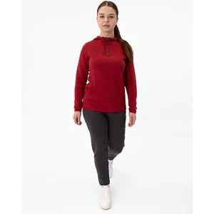 JAKO Damen_Kapuzensweat_Premium_Basics A4T023DA6729D 01 rot meliert