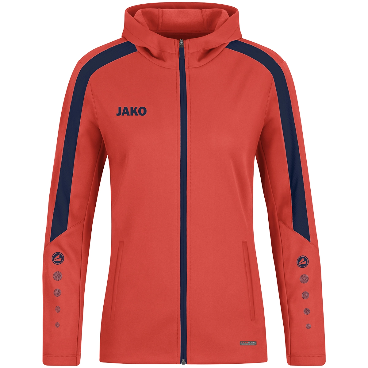 JAKO Kapuzenjacke_Power JAKO Kapuzenjacke_Power 6823D 375 flame/marine