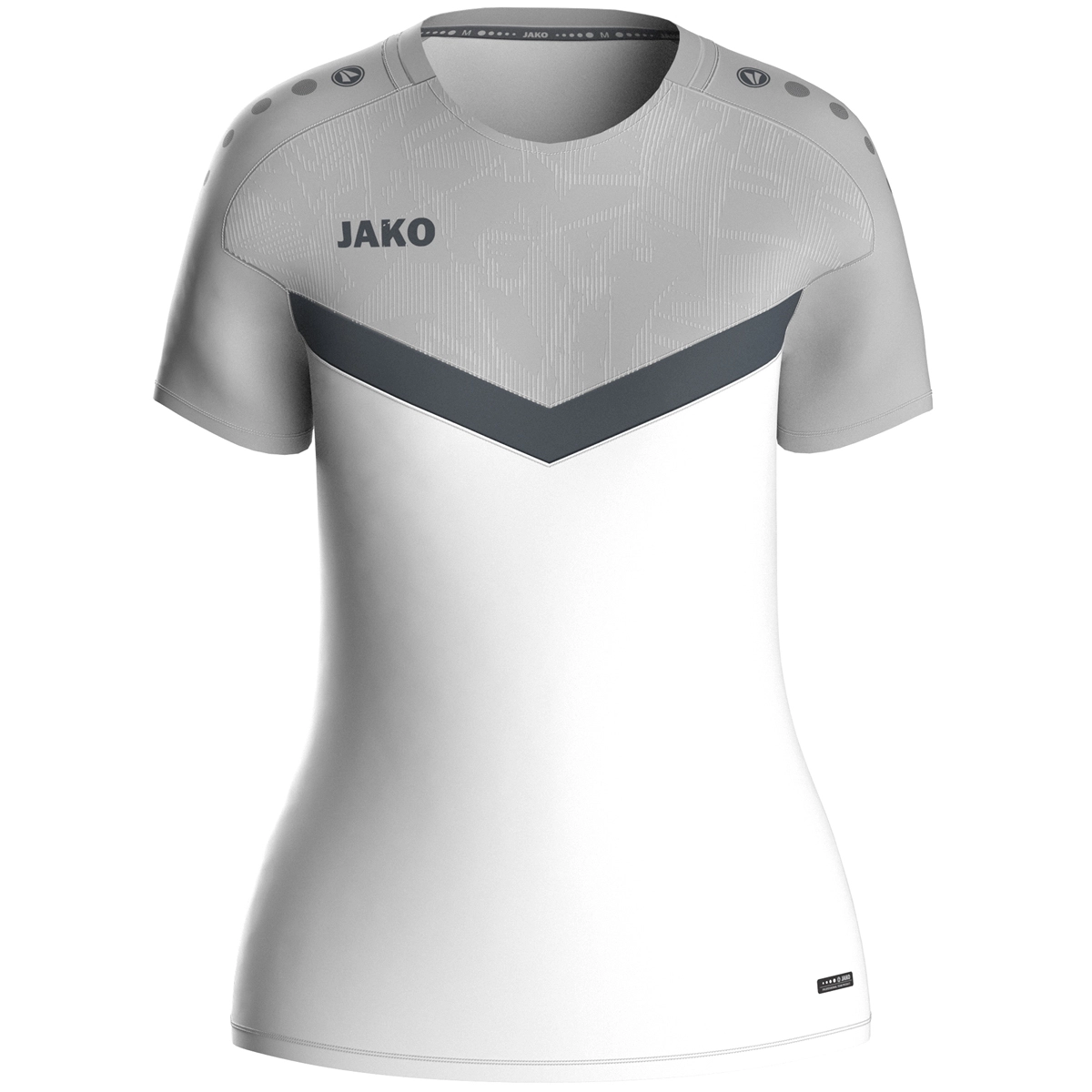 JAKO T_Shirt_Iconic 6124D 016 weiß/soft grey/anthra ligh