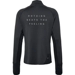 NEWLINE Herren_nwlMESA_1_2_ZIP_L_S_MEN 510305 2508 BLACK MELANGE