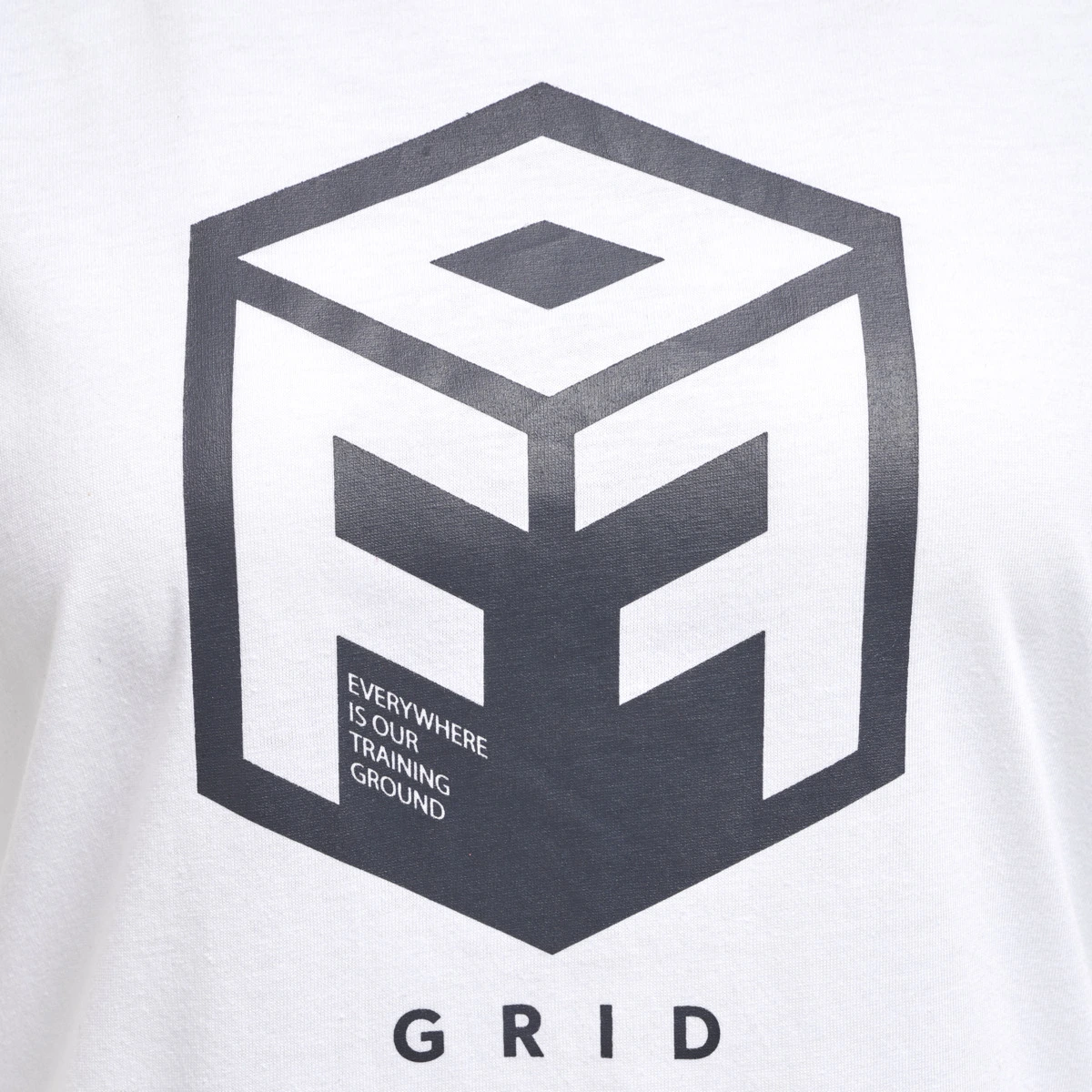 HUMMEL hmlOFFGRID_COTTON_JERSEY_S_S_WO 216129 9108 WHITE/FORGED IRON