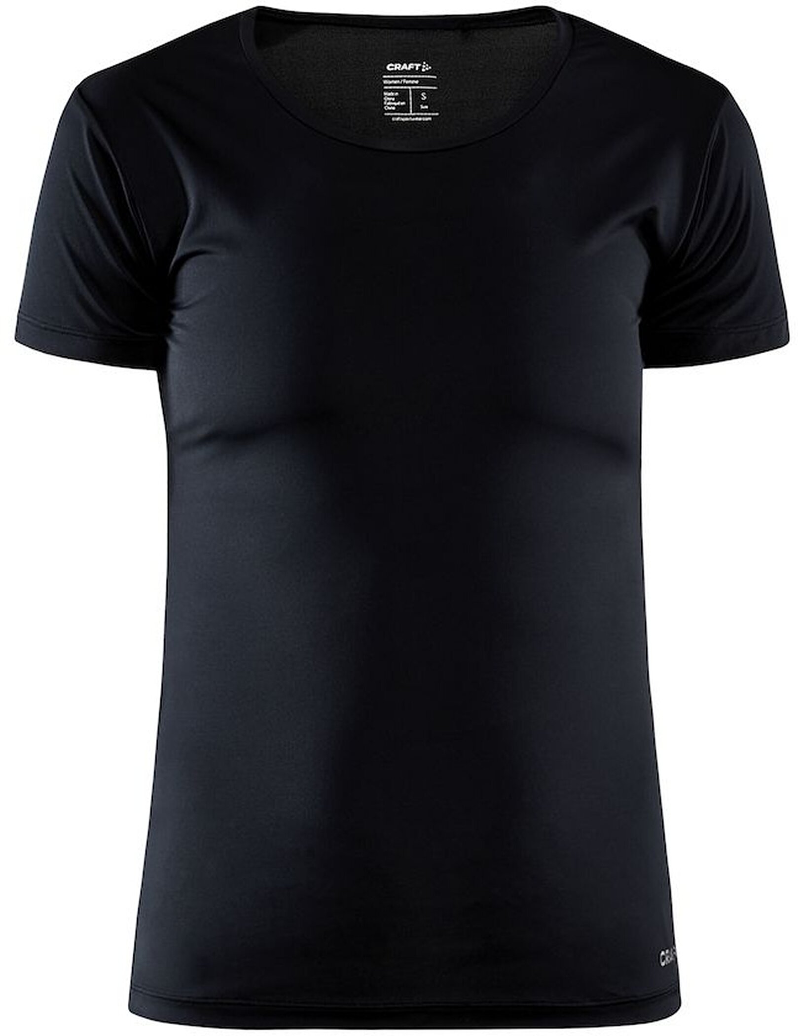 CRAFT CORE_DRY_TEE_W_999000_XS 1910445 999000 BLACK