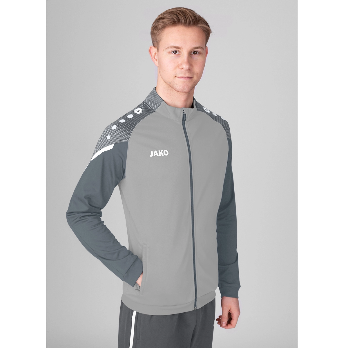 JAKO Polyesterjacke_Performance 9322 845 soft grey/steingrau