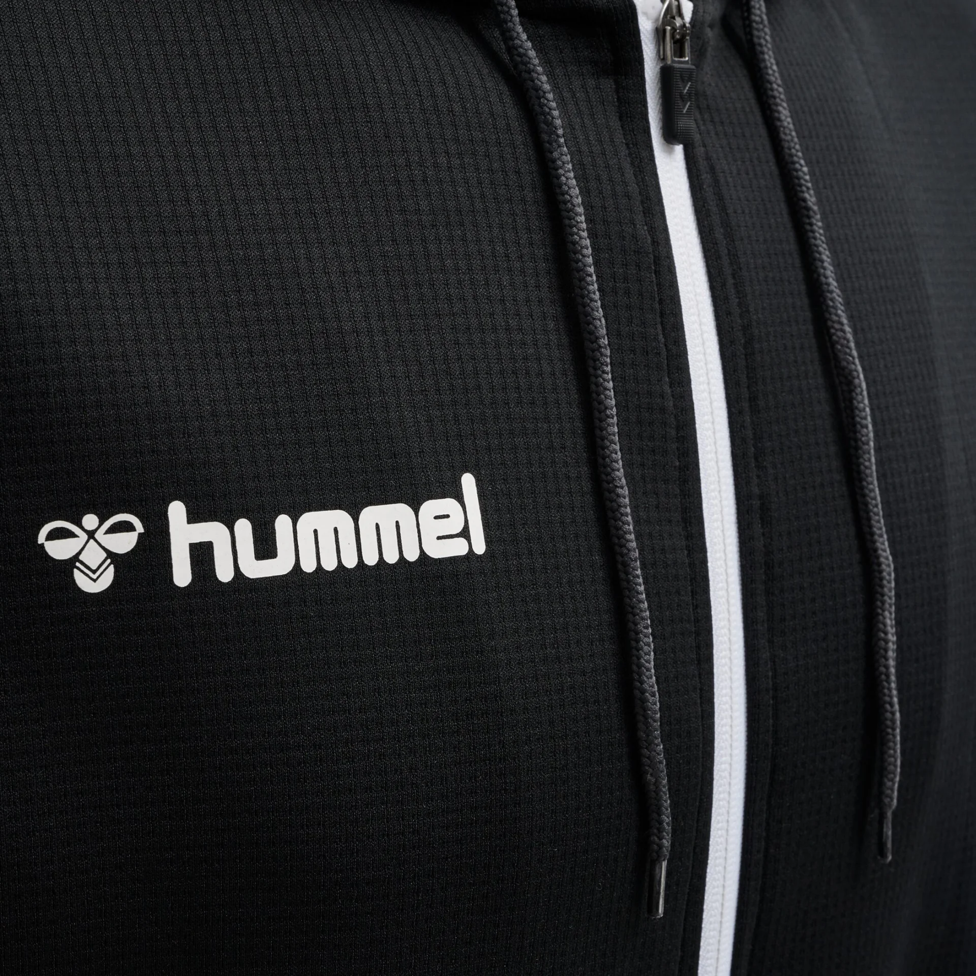 HUMMEL Herren_Kapuzensweat_hmlAUTHENTIC_POLY_ZIP 204937 2114 BLACK/WHITE