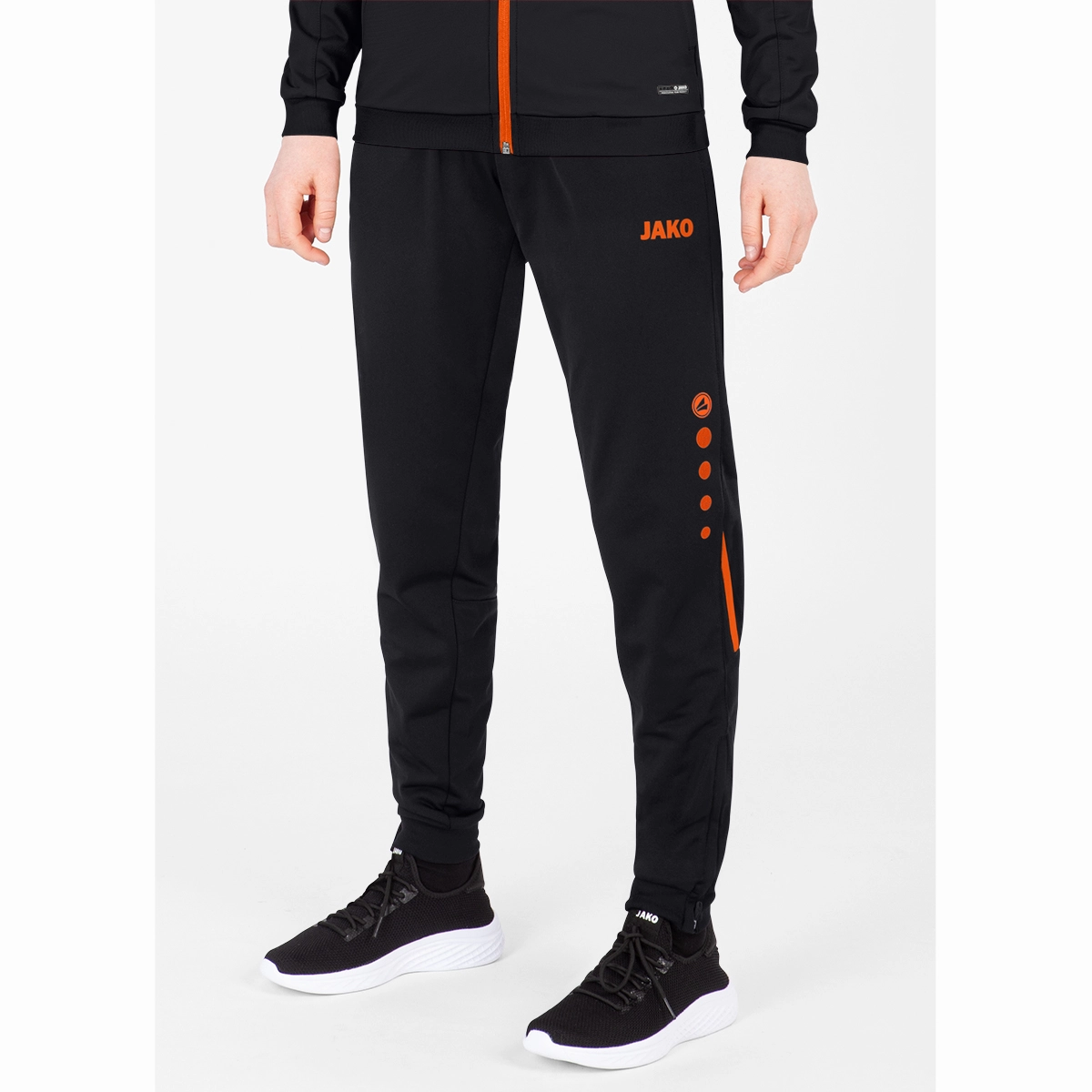 JAKO Polyesterhose_Challenge 9221 807 schwarz/neonorange