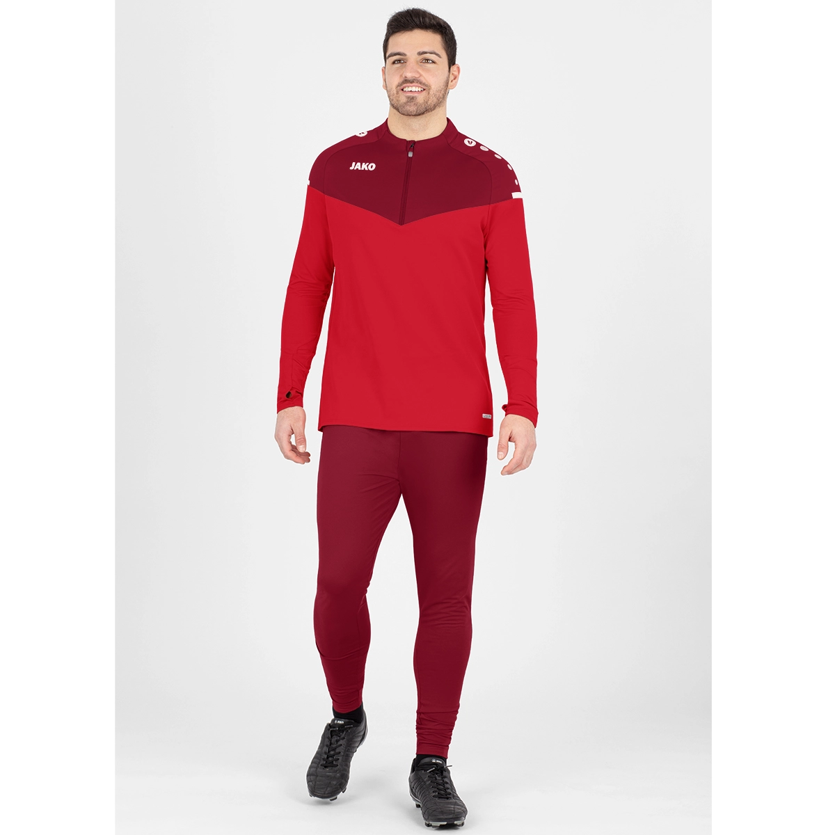 JAKO Herren_Ziptop_Champ_20 A4T002AH8620 01 rot/weinrot