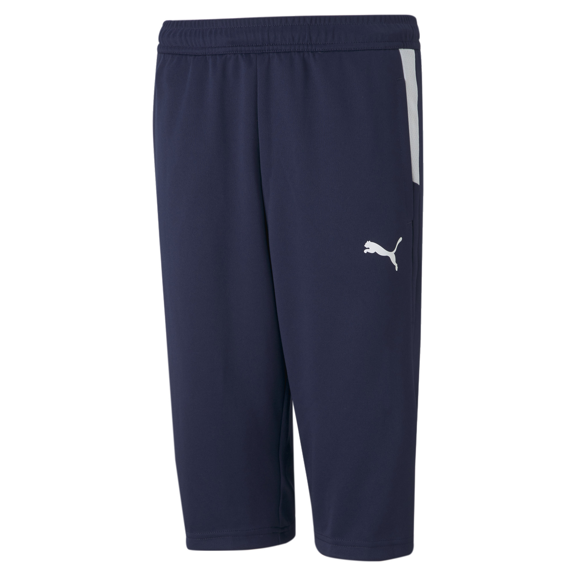 PUMA teamLIGA_Training_3_4_Pants_Jr 657244 006 PEACOAT-PUMA WHITE