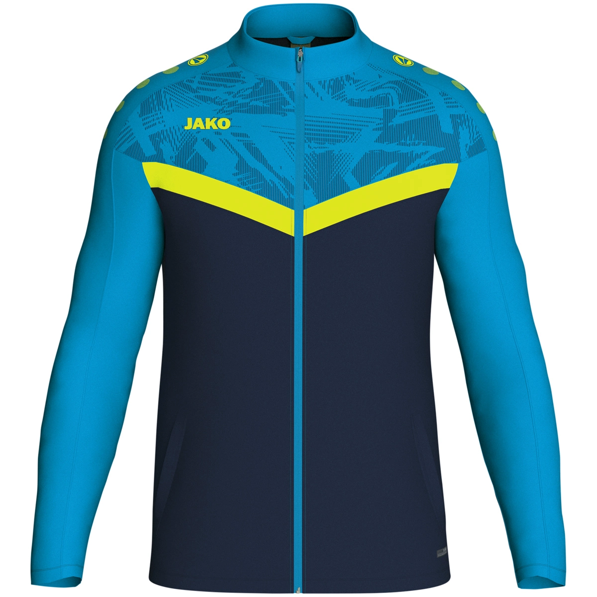 JAKO Polyesterjacke_Iconic 9324K 914 marine/JAKO blau/neongelb