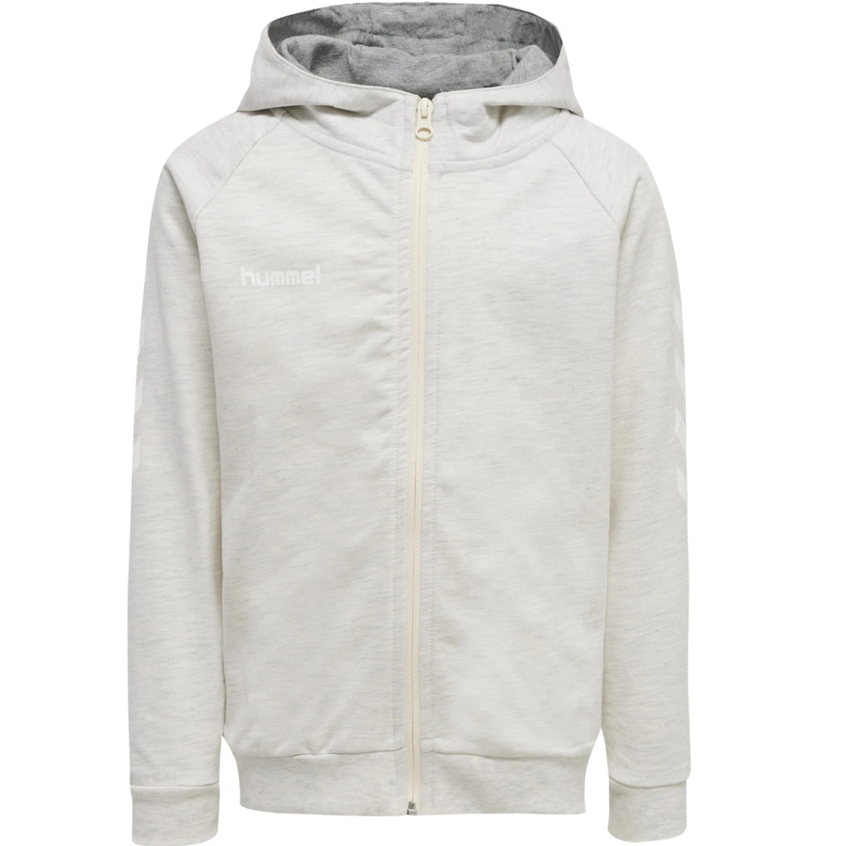 HUMMEL Damen_Kapuzensweat_GO 204232 9158 EGRET MELANGE