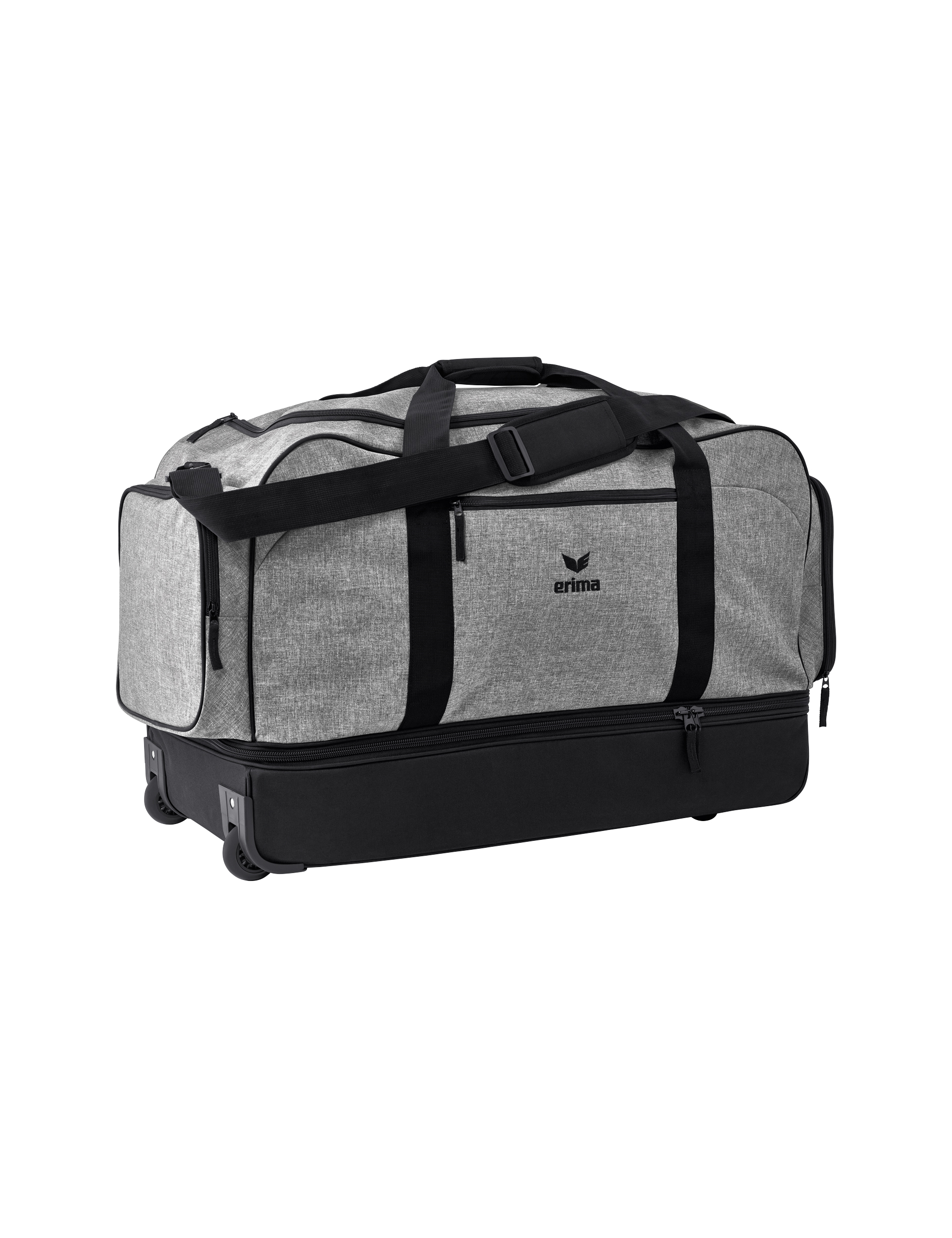 ERIMA Travel_Line_Rollentasche_mit_Bodenfach 7231902 812950 grey-melange/black