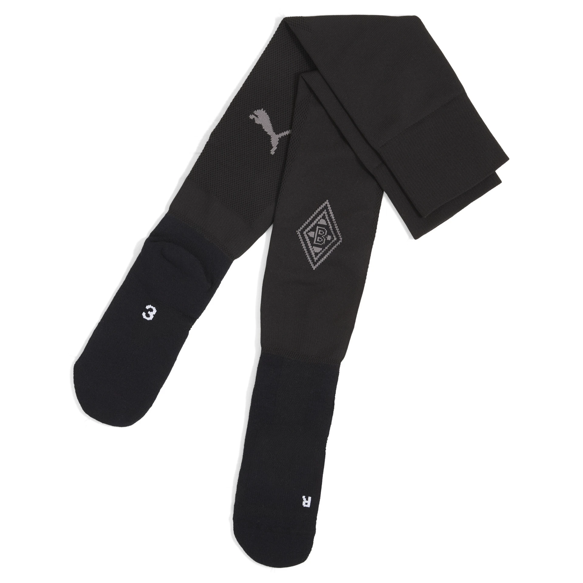 PUMA Team_BMG_Plain_Socks_Replica 774888 008 PUMA Black-Puma Aged Silve