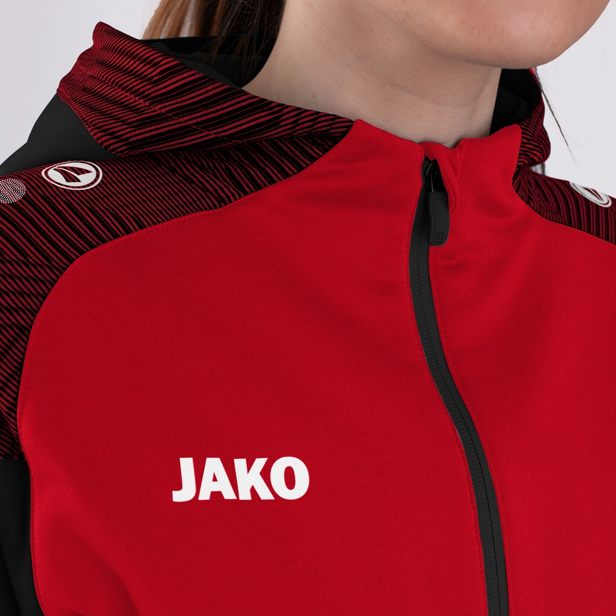 JAKO Kapuzenjacke_Performance 6822D 101 rot/schwarz