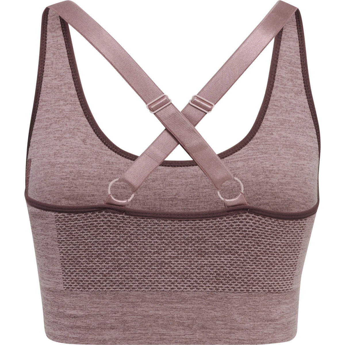 HUMMEL Damen_hmlCLEA_SEAMLESS_SPORTS_TOP 211937 8018 FUDGE/WOODROSE MELANGE