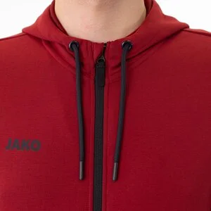 JAKO Herren_Kapuzenjacke_Premium_Basics A4T023HR6829 01 rot meliert