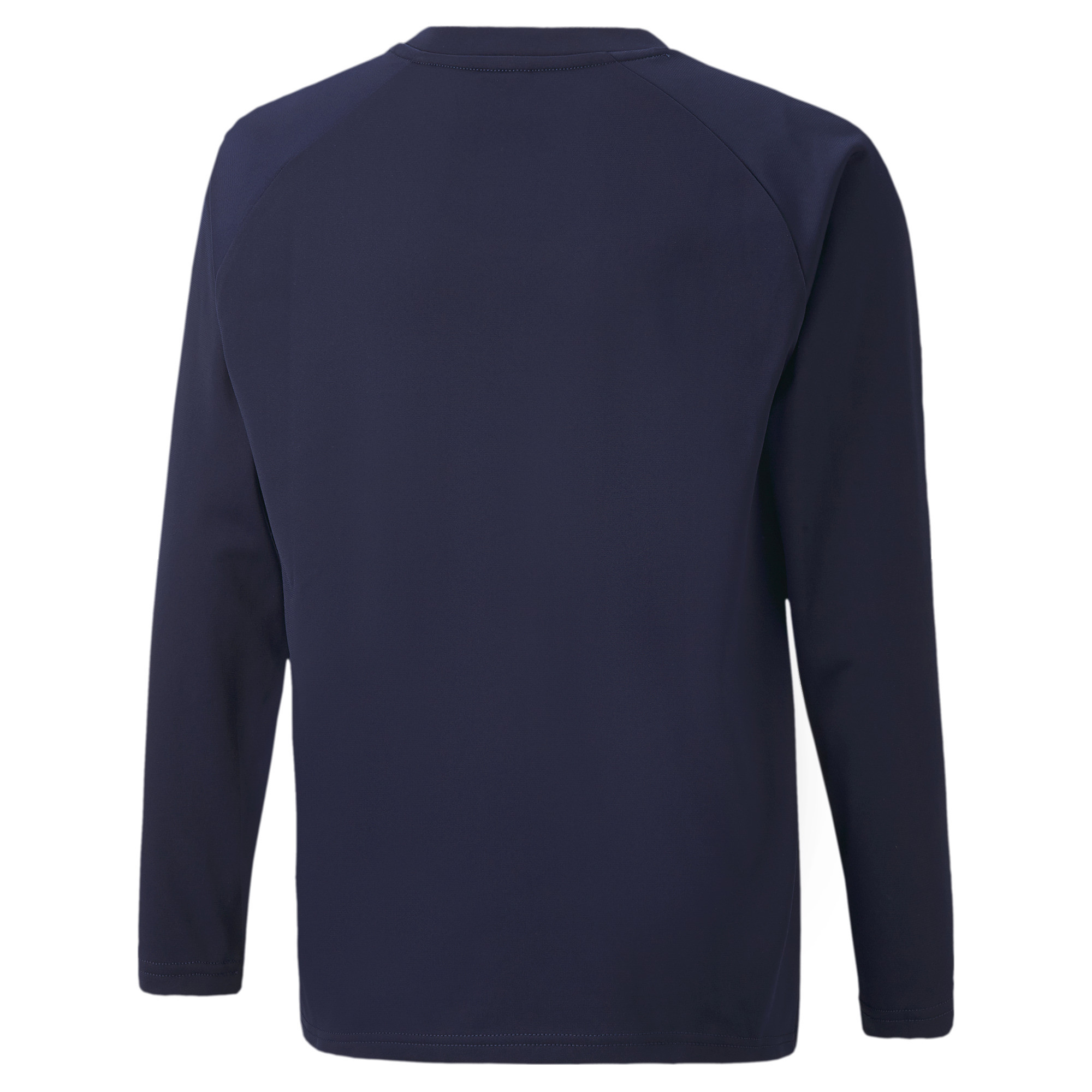 PUMA teamLIGA_Training_Sweat_Jr 657239 006 PEACOAT-PUMA WHITE