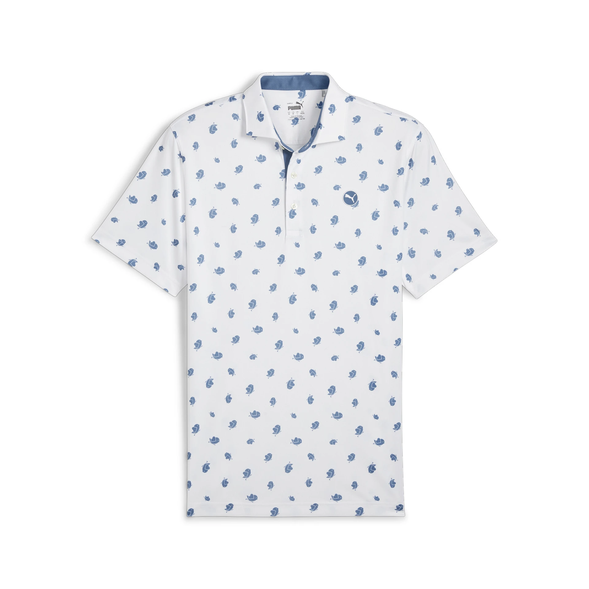 PUMA Pure_Love_Birdies_Polo 626994 002 White Glow-Blue Horizon
