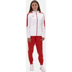 JAKO Damen_Kapuzensweat_Kapuzenjacke_Power A4T023DA6823D 004 weiß/rot