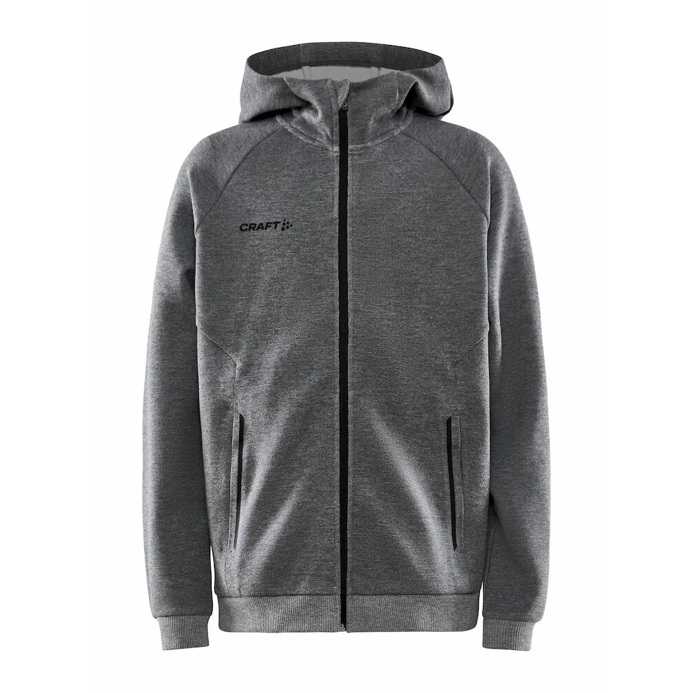 CRAFT CORE_Soul_Full_Zip_Hood_Jr 1910896 975000 DK GREY MELANGE