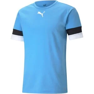 PUMA Herren_Fantrikot_teamRISE_Jersey A4T009AH704932 018 TEAM LIGHT BLUE-PUMA BLACK