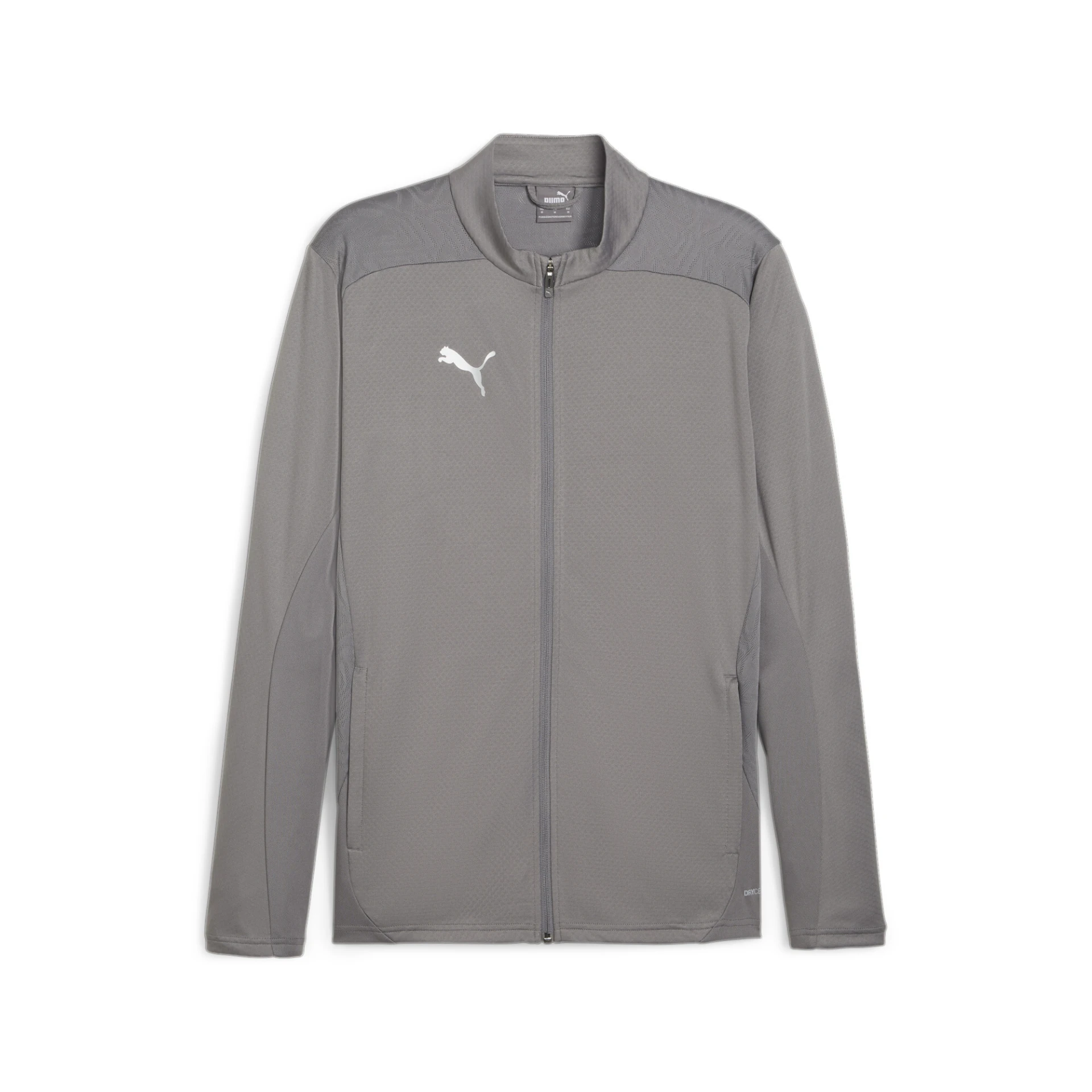 PUMA teamFINAL_Training_Jacket 658554 013 Cast Iron-PUMA Silver