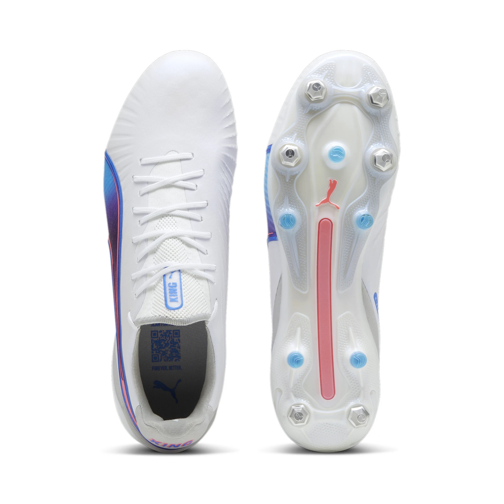 PUMA KING_ULTIMATE_MxSG 107866 002 PUMA WHITE-BLUEMAZING-FLAT