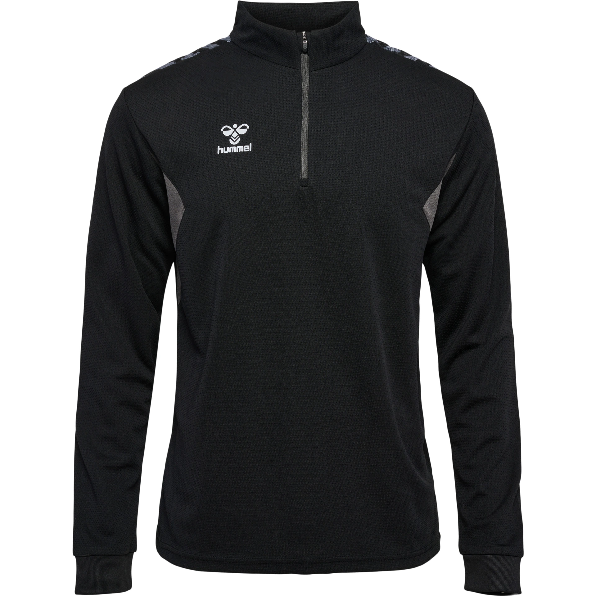 HUMMEL hmlAUTHENTIC_HALF_ZIP_SWEAT 219973 2001 BLACK