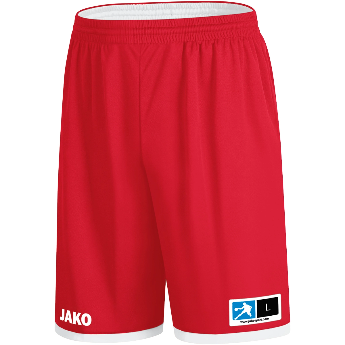 JAKO Kinder_Wendeshort_Change_20 4451K 01 sportrot/weiß