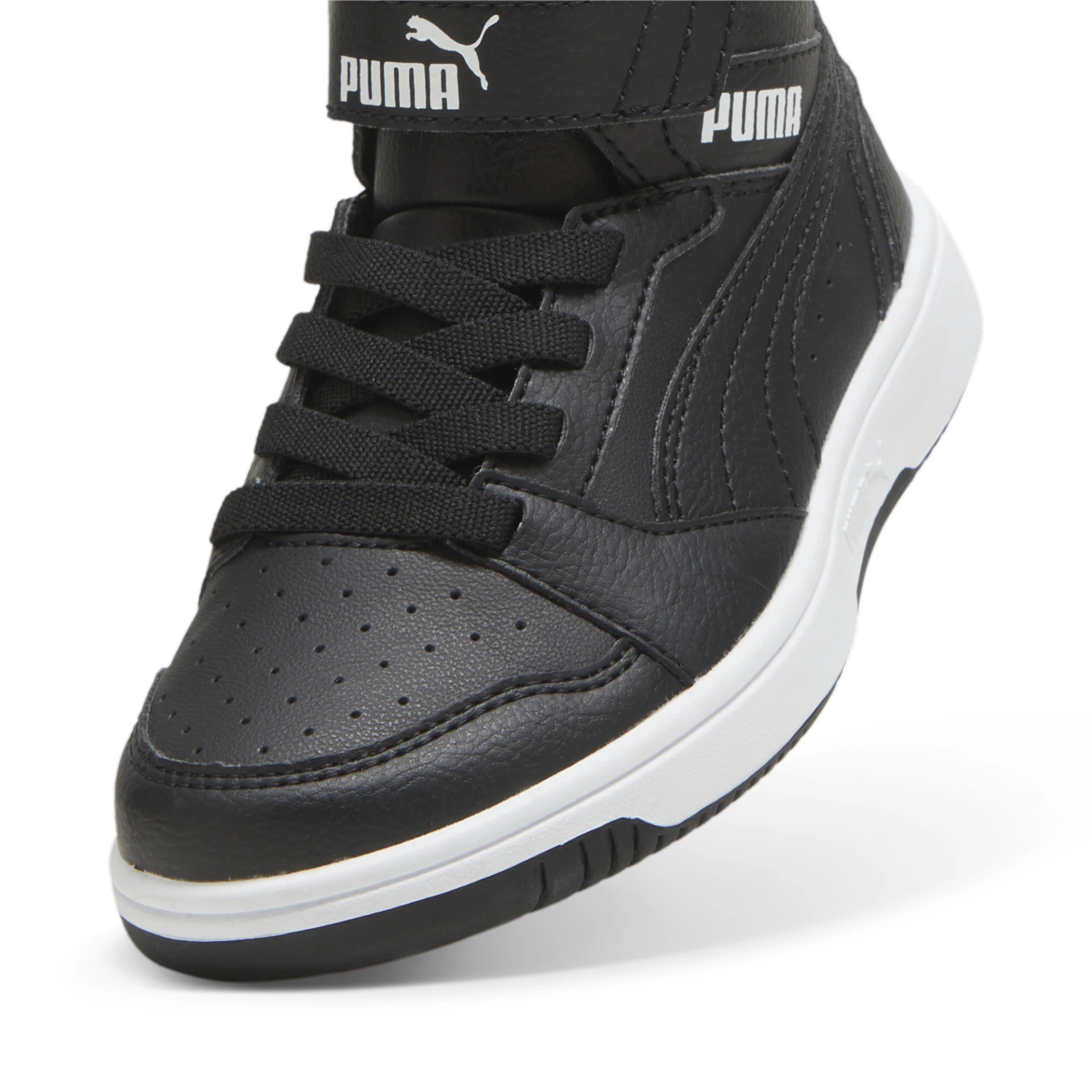 PUMA Puma_Rebound_V6_Mid_WTR_AC_plus_PS PUMA Puma_Rebound_V6_Mid_WTR_AC_plus_PS 307979 001 PUMA Black-PUMA White