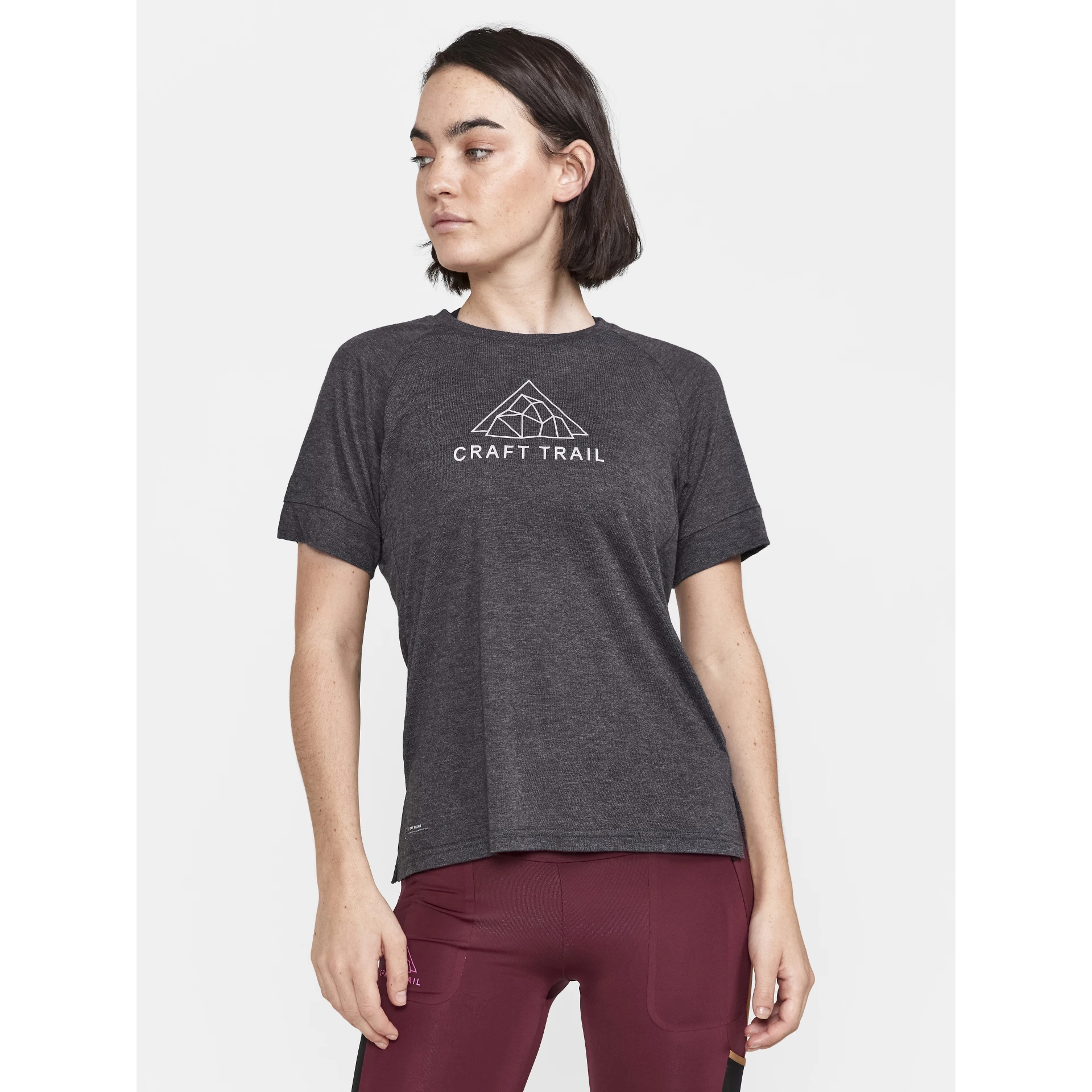 CRAFT ADV_Trail_Wool_SS_Tee_W 1913722 999200 BLACK-MELANGE