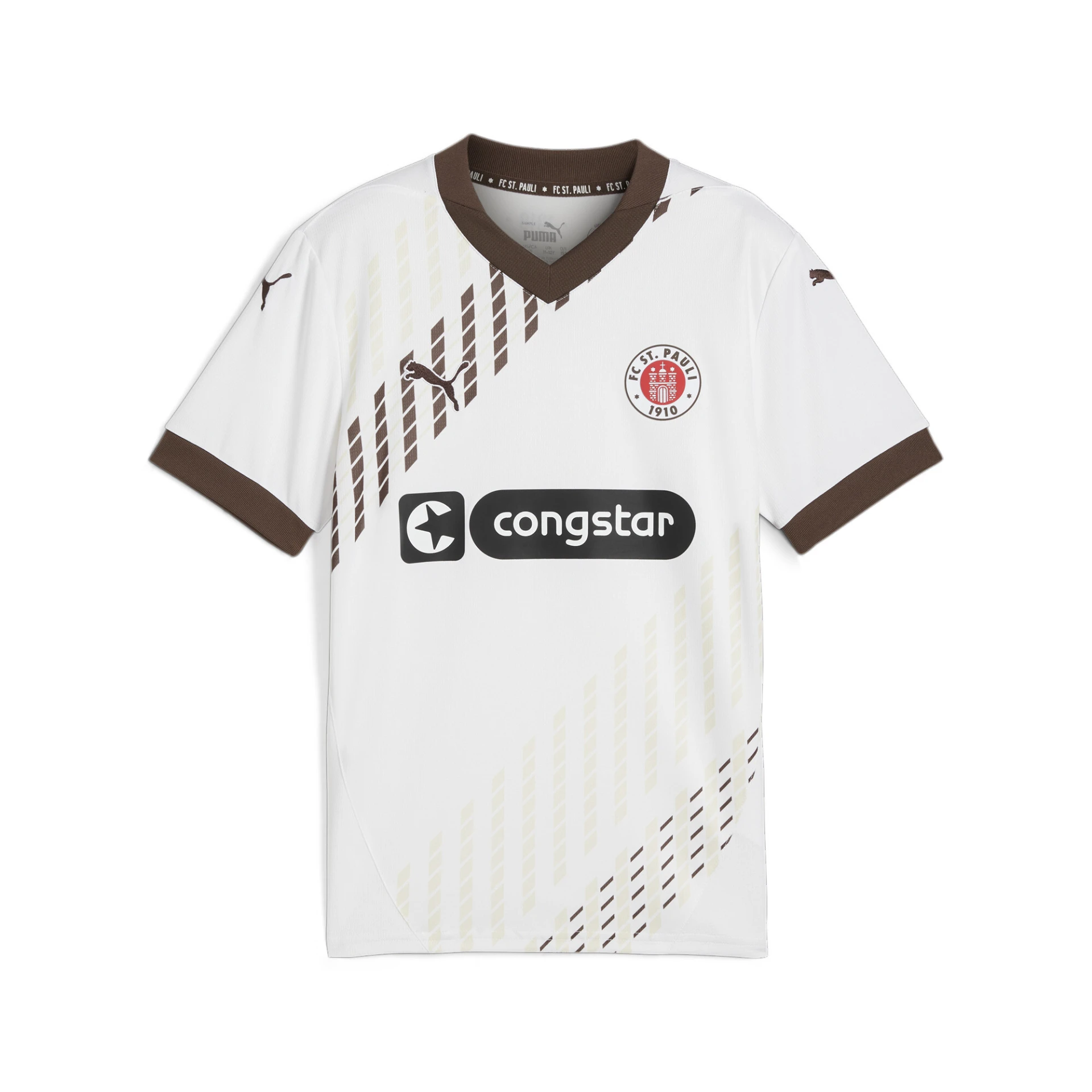 PUMA FCSP_Away_Jersey_Jr 778655 002 PUMA WHITE-ESPRESSO BROWN