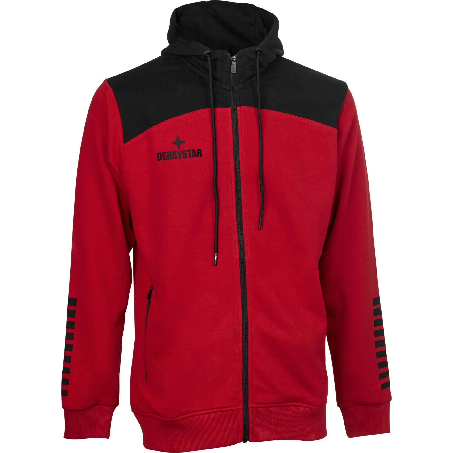 DERBYSTAR Kapuzen_Sweatjacke_Ultimo_v23 6082K 320 rot schwarz
