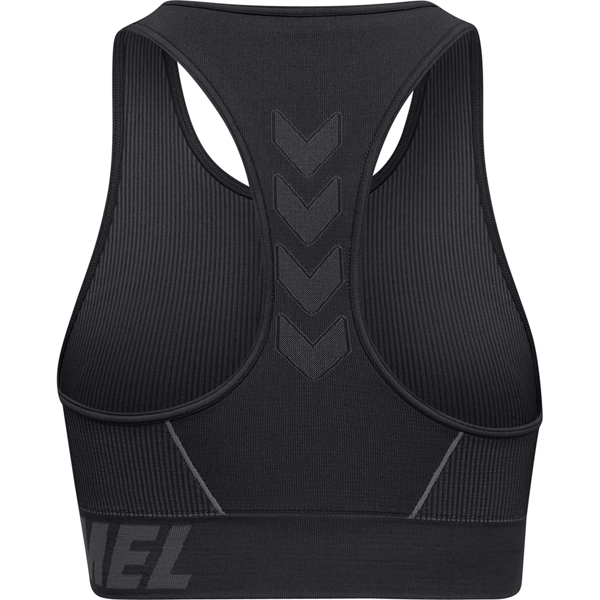 HUMMEL HUMMEL_Damen_BH_hmlTE_CHRISTEL_SEAMLESS_SPORTS_TOP 213753 1038 BLACK/ASPHALT MELANGE