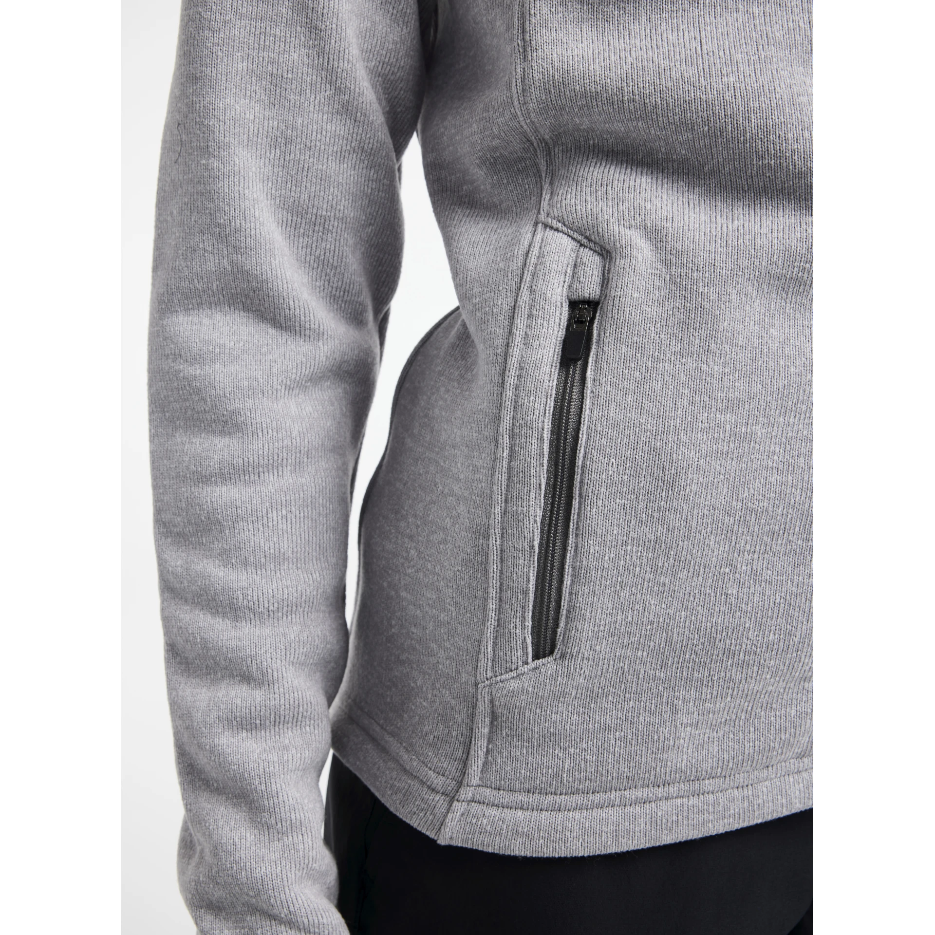 CRAFT ADV_Explore_Heavy_Fleece_Jacket_W 1912219 950999 GREY MELANGE-BLACK