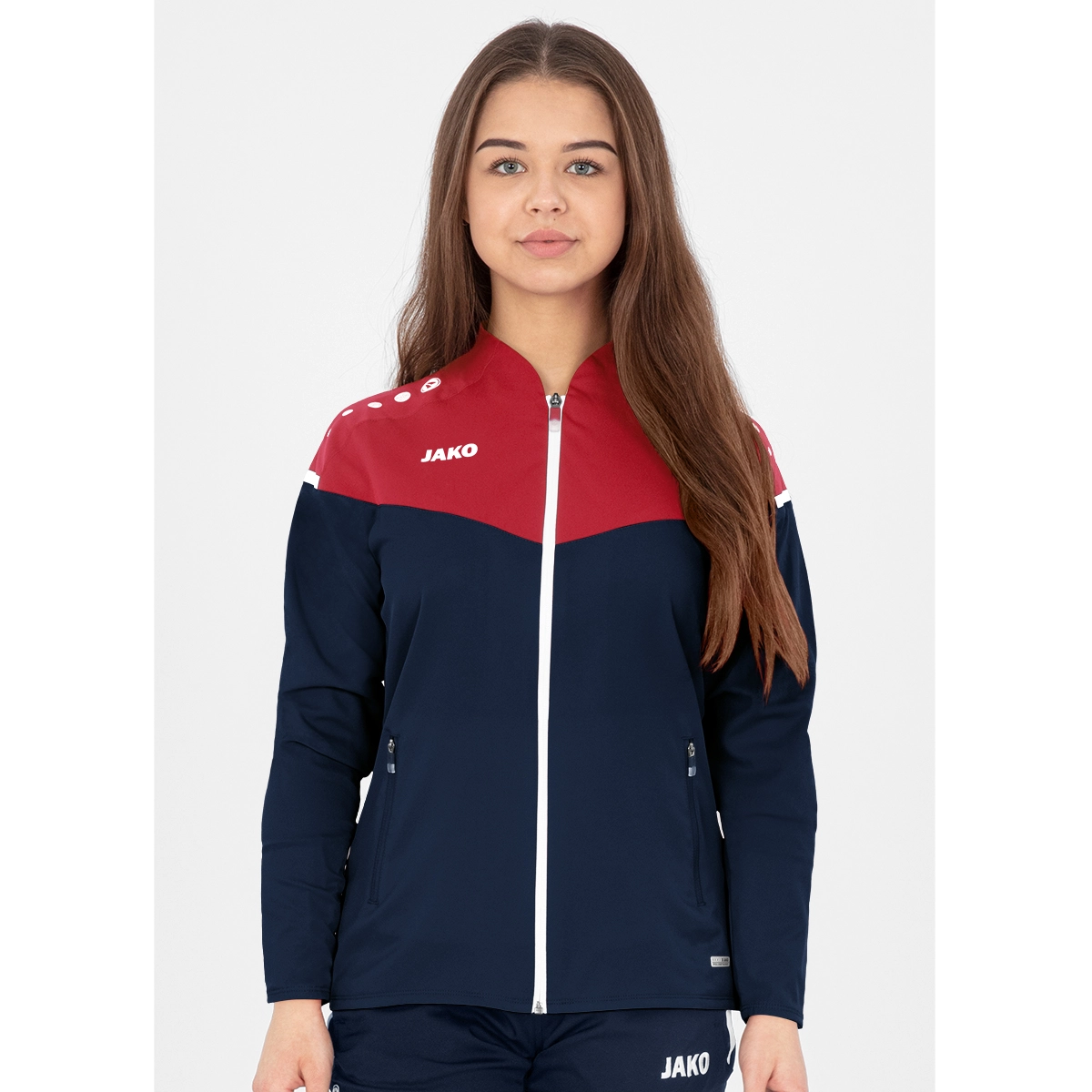 JAKO Herren_Praesentationsjacke_Champ_20 9820 91 marine/chili rot